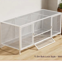 Cage à poules classique mobile avec conception anti-rongeurs et bac de collecte d'œufs, emballée pour les jardins domestiques
