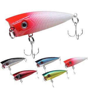 Señuelo Luya Popper de 40 mm, cebo duro artificial para carpas, pesca en playa y océano, material ABS impreso con anzuelos - Product Image 1