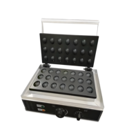 Machine à gaufres électrique commerciale 220 V, 50-300 degrés, antiadhésive, pour gaufres en forme de châtaigne, en acier inoxydable, avec minuteur avancé