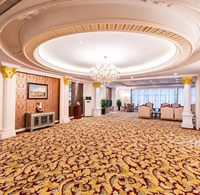 Einzigartiges Design Maßgefertigter Hotel-Bankettsaal Axminster-Teppich Wasserdichter und Schmutzabweisender Bodenbelag Wand-zu-Wand-Teppich für Sterne-Hotels