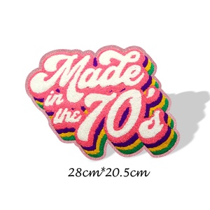 Большой нашивной патч из полиэстера с эффектом синели, вышивкой, блестками и пайетками, с дизайном «Любовь» ко Дню святого Валентина, для Swifties - Product Image 3