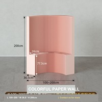 Paravent en papier coloré, léger, pliable, portable, insonorisé, imperméable, décoration de bureau