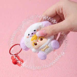 Caja Sorpresa de Tres Pequeños Peluches Adorables, Colgante de Silicona Antiestrés, Llavero de Muñeca de Dibujos Animados para Niños - Product Image 1