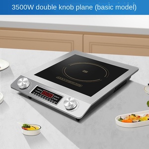 Estufa de cocina de cerámica infrarroja dual de 3500W, aparato de cocina de acero inoxidable táctil Digital portátil, batería de funcionamiento holandés - Product Image 4