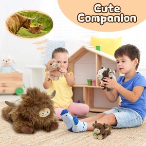 Nouvelle Peluche Vache des Highlands écossaise en Coton Biologique, Douce et Cuddly, Jouet de <span class=keywords><strong>Ferme</strong></span> Anti-Stress, Meilleure Vente - Product Image 5