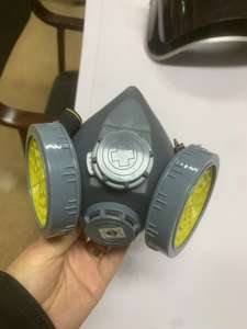 หน้ากากกรองฝุ่นหน้ากากซิลิโคนครึ่งหน้าแบบใช้ซ้ำได้หน้ากากกรองฝุ่นสำหรับพ่นสีฝุ่นและสารเคมีสำหรับใช้ในการเชื่อมพ่นทราย - Product Image 4