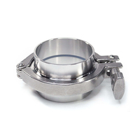 Ensemble complet de colliers de serrage personnalisables en acier inoxydable SS304 SS316L, à longueur étendue, pour tuyaux, avec finition coulée et polie