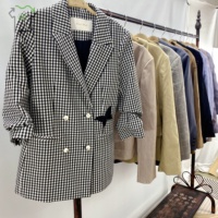 Jas Blazer Wanita Bekas YiJiaYi, Slim Fit, Formal, Setelan Wanita, Blazer Slim, Jaket Bekas