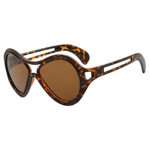 ユニークなレトロな女性用Y2Kオーバルパイロットサングラス2025面白いパーティーサングラストレンドデーモンホロービッグフレームシェードOculos De Sol - Product Image 5