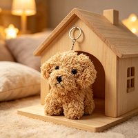 Mini porte-clés en peluche personnalisé, jouets en peluche, porte-clés anime, ours en peluche, pendentif mascotte douce, porte-clés éléphant en peluche personnalisé