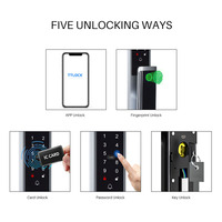 Cerradura Inteligente Digital V900 con Cámara, App TTlock, Escáner de Ojo, Huella Dactilar, Llave, Aleación de Aluminio, WiFi para Contraseña