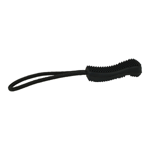Tirador de cremallera de goma negra Tirador de cremallera de cuerda de plástico personalizado barato para ropa Corredor de cremallera sin bloqueo - Product Image 4