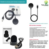 Chargeur sans fil pour Watch 6/4/3/5 Pro Gear S3/S2/S4, base de charge en plastique, charge rapide