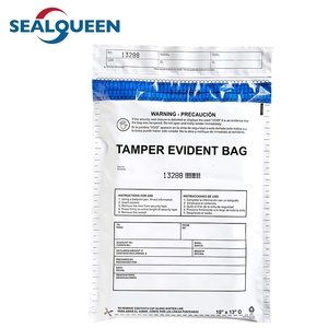 Diseño personalizado A5 Bolsa de seguridad de plástico a prueba de manipulaciones Material LDPE para seguridad bancaria y evidencia de manipulación de depósito en efectivo - Product Image 4