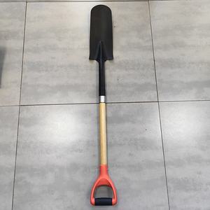 Pala JUNQIAO de Acero al Carbono de Alta Calidad con Mango de Madera, Herramienta Manual Agrícola para Jardín, Color Negro, Modelo S526, Gran Oferta al Mejor Precio - Product Image 1