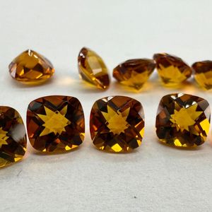 Citrino de Madeira 100% Natural de Alta Calidad, Gema de Corte Checker de 8mm con Material Limpio, 20 Quilates MOQ para Joyería - Product Image 3