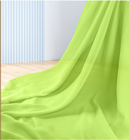 Rideau en tissu mousseline de soie 100D 1800T pour femmes, tissu de mariage, doublure en mousseline de soie, tissu pour robe, peau lisse, teinture écologique