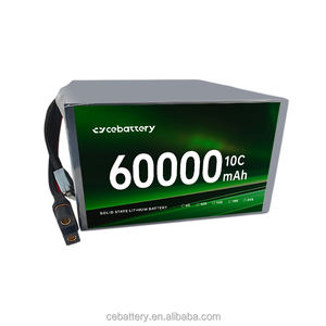 高放電275wh/kg 6S/12S/18S/24S 60000mahソリッドステート低温リチウムイオンドローン電池パック - Product Image 1