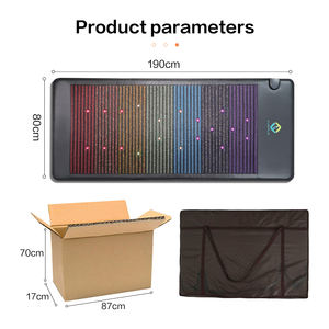 7 cristal chakra fotón infrarrojo lejano pemf Mat 190*80CM pemf Mat terapia de cristal magnético - Product Image 5