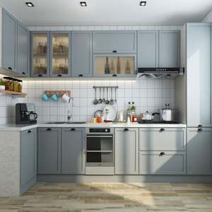 Vente directe d'usine, armoires de cuisine blanches prêtes à l'emploi, ensembles complets pour petites cuisines - Product Image 4