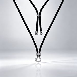 FYXL1204 Collar de Plata de Ley 925 con Circonita Sintética, Cadena de Caja Plateada, Moderno y Versátil, Ajustable para Mujer - Product Image 2
