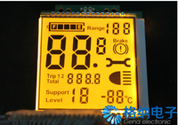 Fabrication et vente en gros d'écrans LCD numériques FSTN électriques pour instruments industriels, compteur de vitesse -20~70°C température de fonctionnement