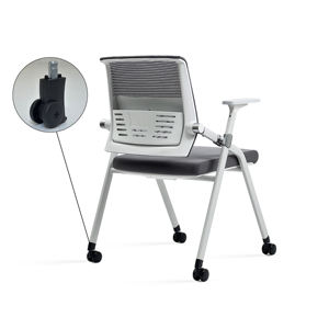 Chaises de formation modernes en maille pour bureau, salle de réunion, pliantes, avec dossier, empilables, pour salles de conférence - Product Image 2