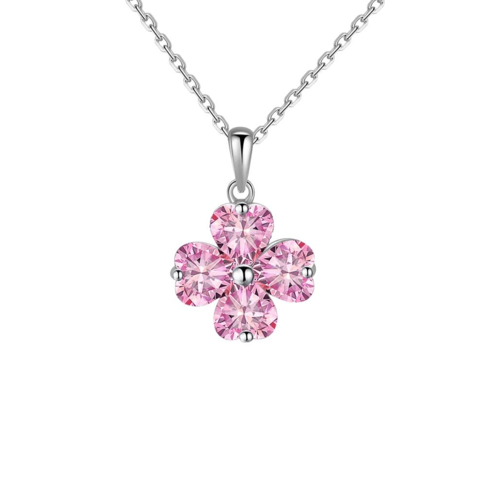 Pink, Rhodium Plated