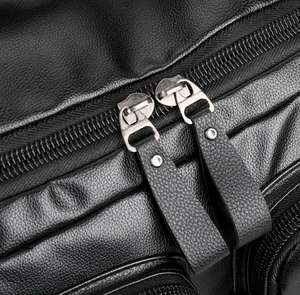 Sac à dos de voyage en cuir PU personnalisé avec logo, style décontracté et professionnel, avec compartiment à chaussures, sac à main de voyage, sac bandoulière - Product Image 3