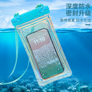 Waterproof Phone Case 6 Inch Touchscreen Compatible Swimming Water Park Rafting Gear Storage Bag Fashion PVC Cover - Product Image 2