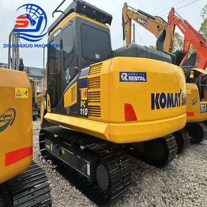 Excavatrice sur chenilles Komatsu PC110-7 d'occasion, équipement minier japonais, avec moteur, capacité de la benne de 0,48 m³, poids opérationnel de 10,98 tonnes - Product Image 1