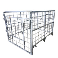 Corral para Cabras, Valla Desmontable para Ganado, Jaula de Alimentación Desmontable Compatible con Pastoreo, Valla Galvanizada para Granja, Corral para Terneros 1200x1000x1000
