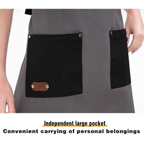 Bán buôn bông vải Tạp Dề nhà hàng bartender người làm vườn tay <span class=keywords><strong>DIY</strong></span> Craftsman Wearable làm việc tạp dề - Product Image 6