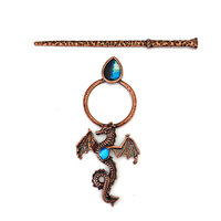 Pince à cheveux tendance pour femme, style norvégien, en alliage, motif dragon ailé Viking vintage, best-seller transfrontalier