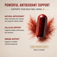 Astaxanthine Premium 12 mg en Capsules – Formule Antioxydante Naturelle Sans OGM – Favorise la Santé Cellulaire et la Fonction Immunitaire