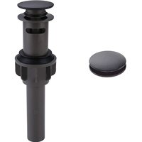 Siphon d'évier anti-insectes escamotable en acier inoxydable SUS304 noir mat pour salle de bain, cuisine, buanderie