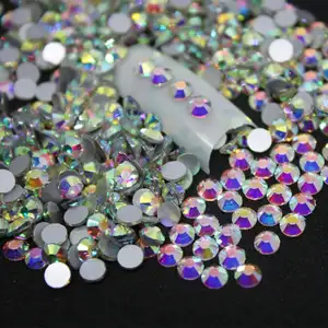 Honor of crystal Over 75 Colors German Intensive Glue Hotfix Stone SS20 Glass Crystal AB Hot Fix Rhinestones For Wedding Dress