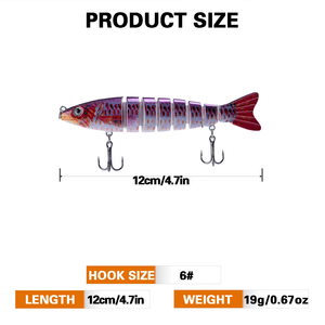 Esca da Pesca <span class=keywords><strong>Savage</strong></span> <span class=keywords><strong>Gear</strong></span> 19g 12cm, Wobler Swimbait con Amo, Esca Galleggiante per Acqua Salata, Crankbait Vivido, Attrezzatura da Pesca - Product Image 2