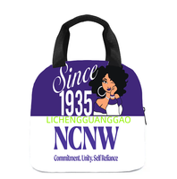 Jack and Jill Sorority Lunch Box Sacs à lunch portables pour sororités, sacs à lunch réutilisables, sac isotherme pour le bureau, le travail et les voyages