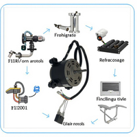 Moteur à induction AC monophasé YDK-20-6 PLC avec interface RS485, antidéflagrant, 220V pour la réfrigération et les climatiseurs