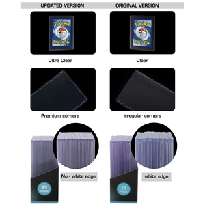 Nhà máy siêu rõ ràng người bán tùy chỉnh nhựa cứng trò chơi Pokemon thẻ Top lật tay áo thể thao kinh doanh 35pt thẻ Toploader - Product Image 2