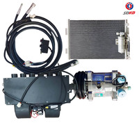 Climatiseur personnalisé pour bulldozer et moissonneuse-batteuse 12V/24V, capacité de refroidissement 3kW-5kW