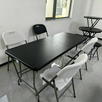 Location pour Fêtes de Jardin : Table Pliante en Plastique HDPE Durable de 6 pieds pour Banquets, Événements, Camping et Utilisation sur Balcon