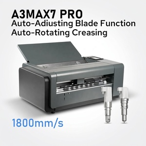 Plotter de <span class=keywords><strong>Corte</strong></span> de Doble Cabezal A3MAX7 PRO, Cortadora Digital de Alta Velocidad con Rueda de Hendido Rotatoria y Herramienta de <span class=keywords><strong>Corte</strong></span> Eléctrica - Product Image 1
