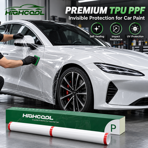 HIGHCOOL - Película Protectora Transparente para Automóviles de TPU PPF, Película Protectora de Pintura Hidrofóbica de Alta Claridad para Protección de la Superficie de la Carrocería - Product Image 1