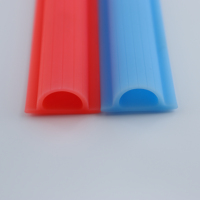 Diffuseur de lumière LED en silicone en forme de D personnalisé, boîtier flexible étanche pour bande néon, couleur personnalisée, fabricant