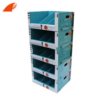 Heißer Verkauf FSDU Karton Display Steht Für Socken/Boden Kleidung Display-Racks