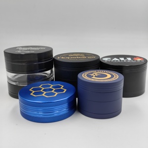 Broyeur à herbes en métal personnalisé en alliage de zinc et aluminium, 40mm, 50mm, 63mm, 75mm, 100mm, accessoire pour fumeurs - Product Image 6