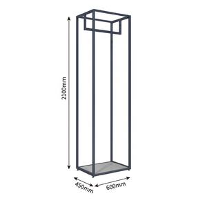 Tienda de montaje Tienda de ropa de mujer Estante de exhibición Gabinete alto estante de exhibición de ropa - Product Image 2