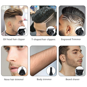 Tondeuse à Cheveux sans Fil Professionnelle et Étanche 6 en 1 Multifonctionnelle, Tondeuse Nez, Rasoir Corporel et à <span class=keywords><strong>Barbe</strong></span>, Kit de Toilettage pour <span class=keywords><strong>Homme</strong></span> - Product Image 4